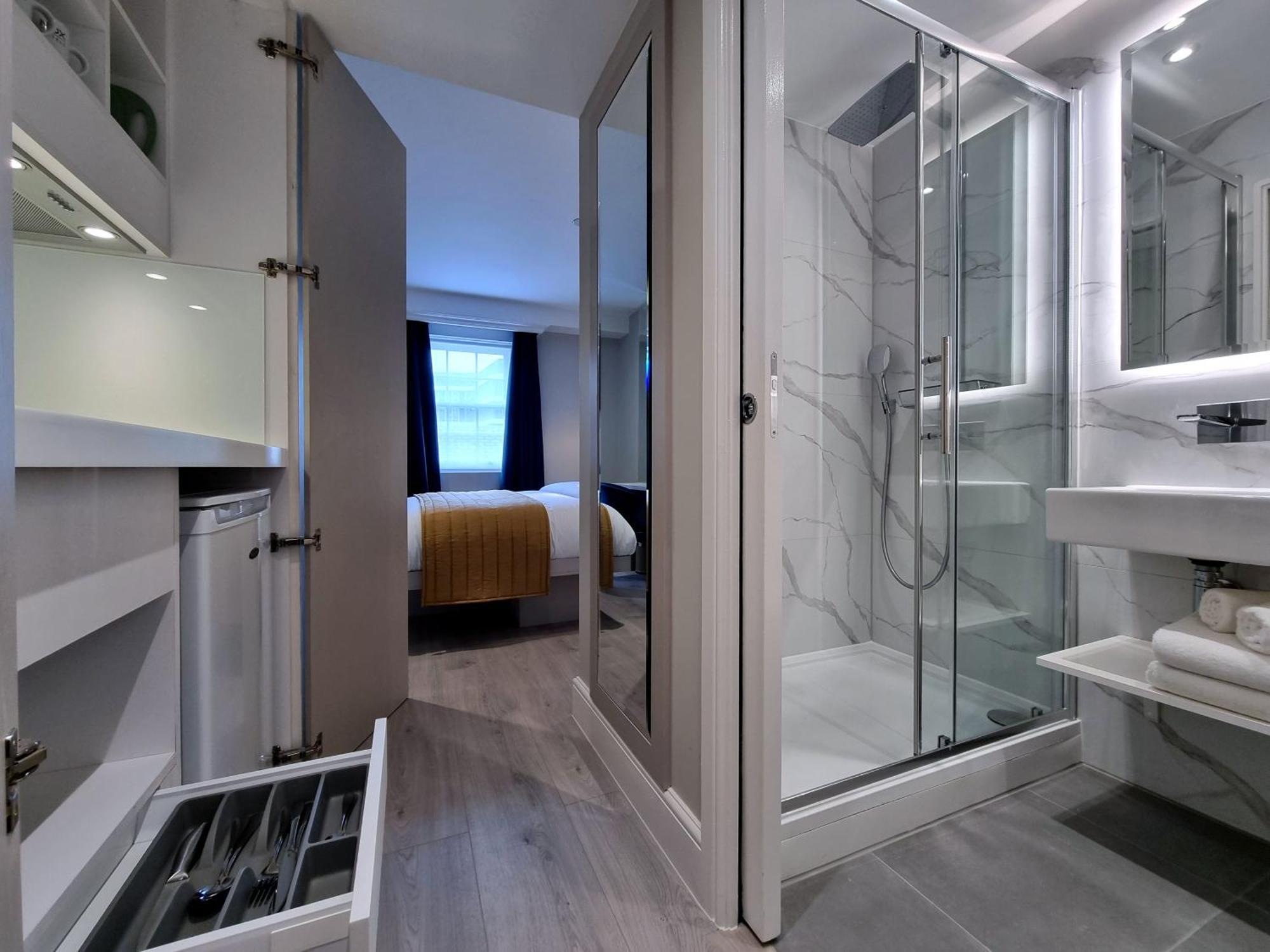Nox Edgware Road Aparthotel London Bilik gambar